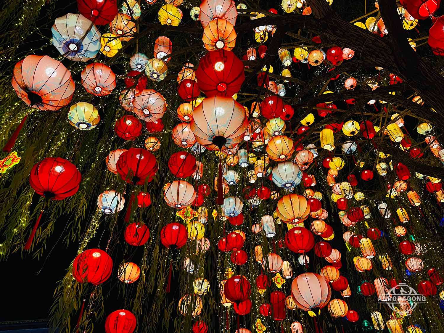 Chinese Lantern Tree Installation Manufacturer