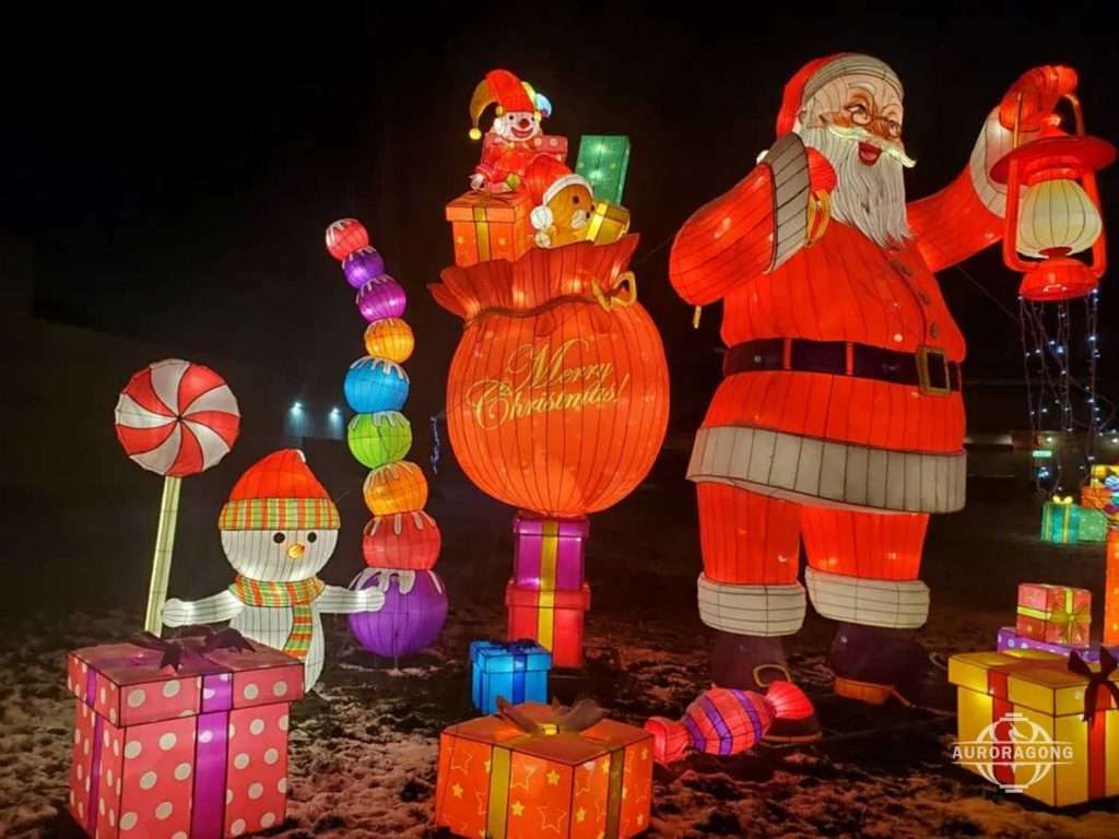 Outdoor Decorative Christmas Santa Claus Lanterns