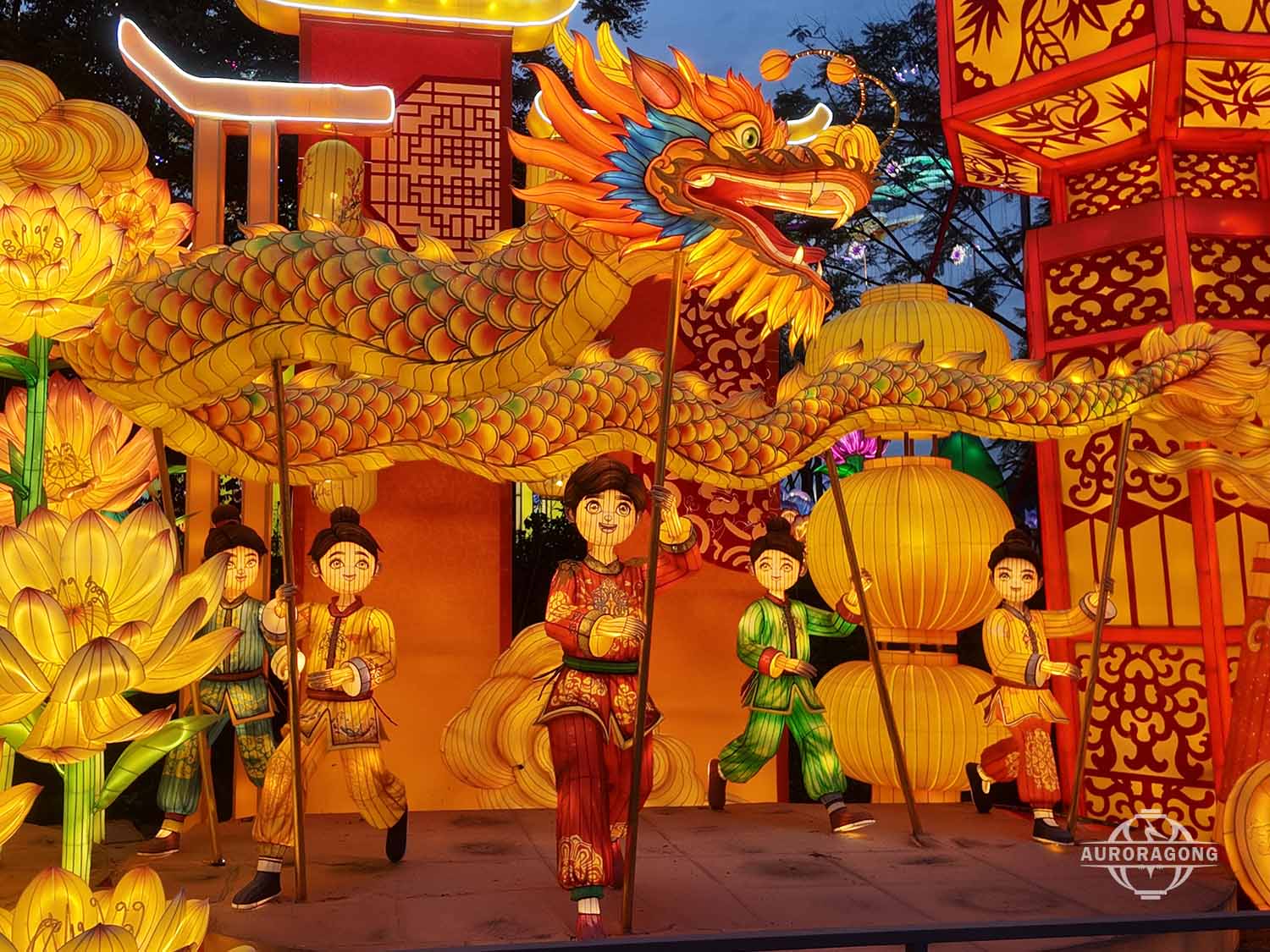 Lantern Festivals - Lotus Landscape Lantern