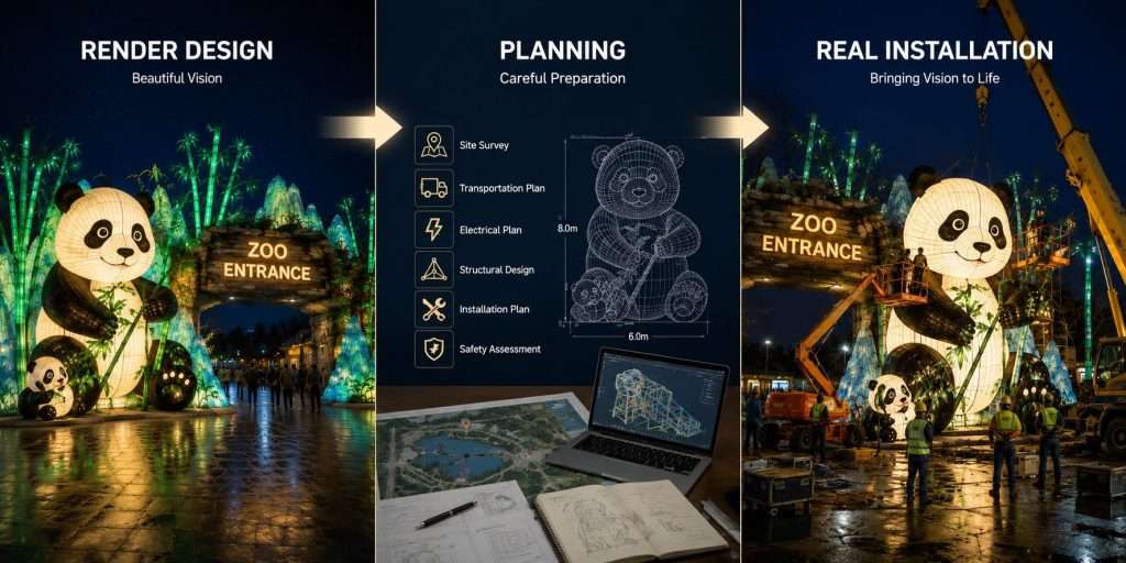 Lantern Festival Project From Design to Installation