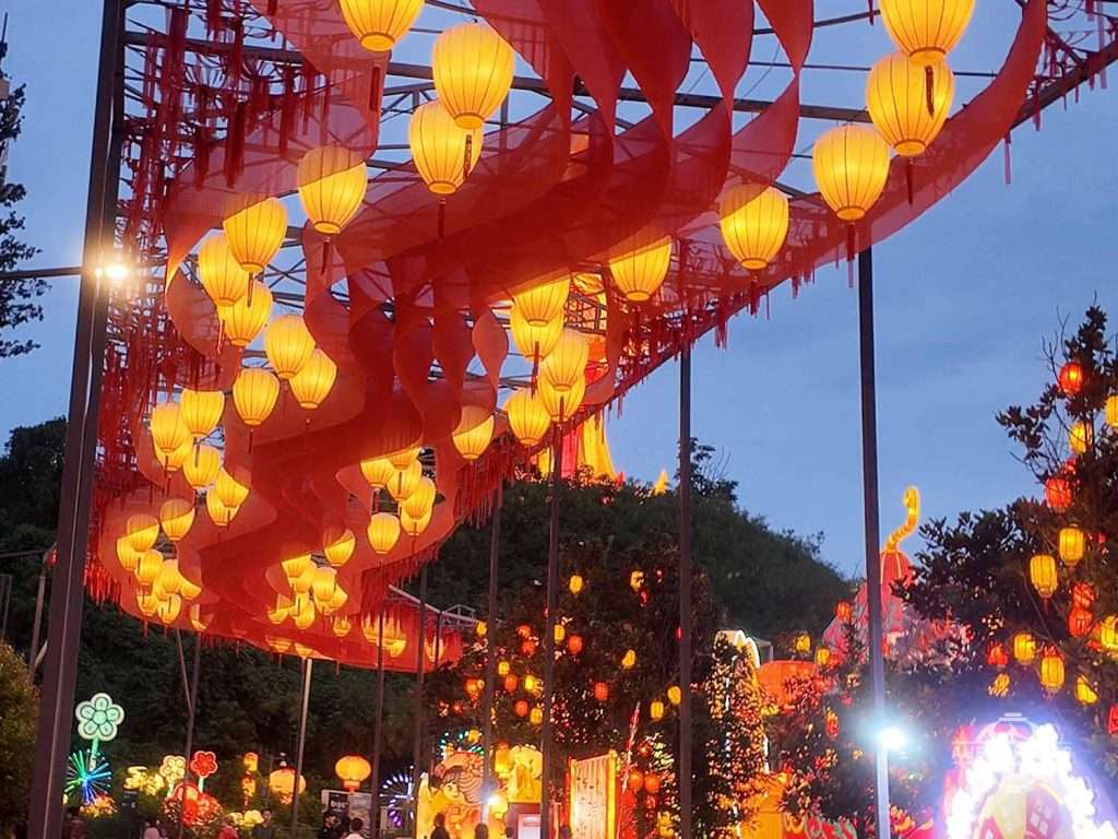 Festival Lantern Passage Entrance & Light Tunnel