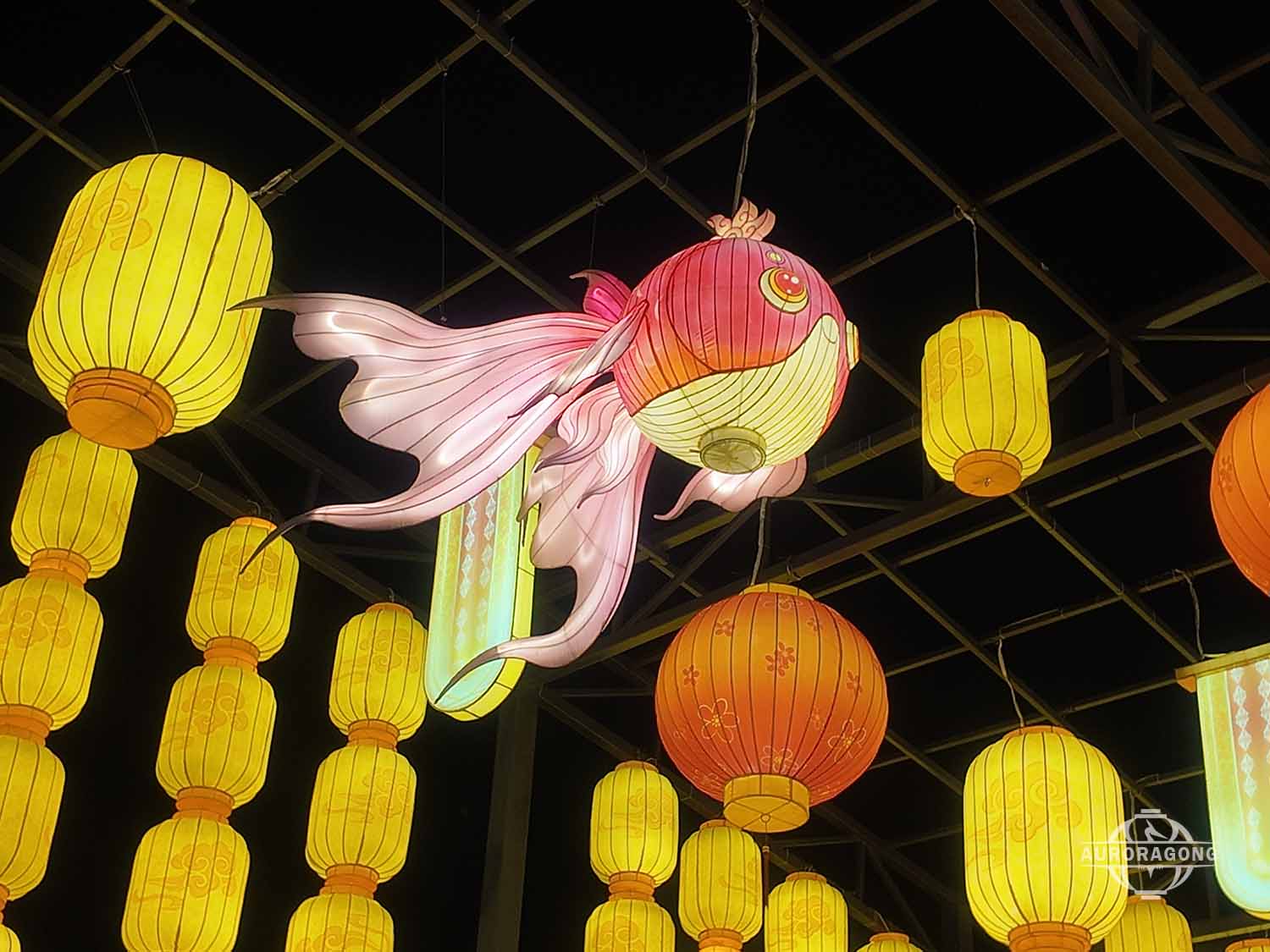 Custom Fish Lantern Tunnel for Commercial Events