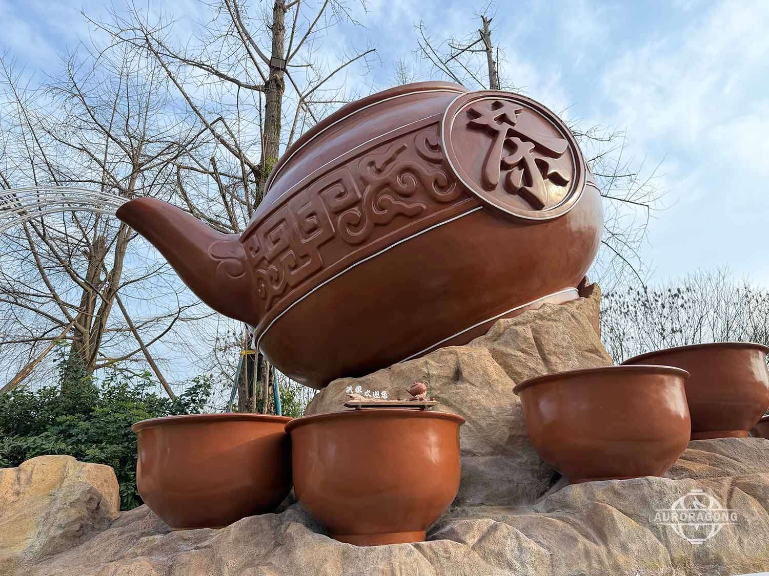 AuroraGong Landscape Teapot Sculpture