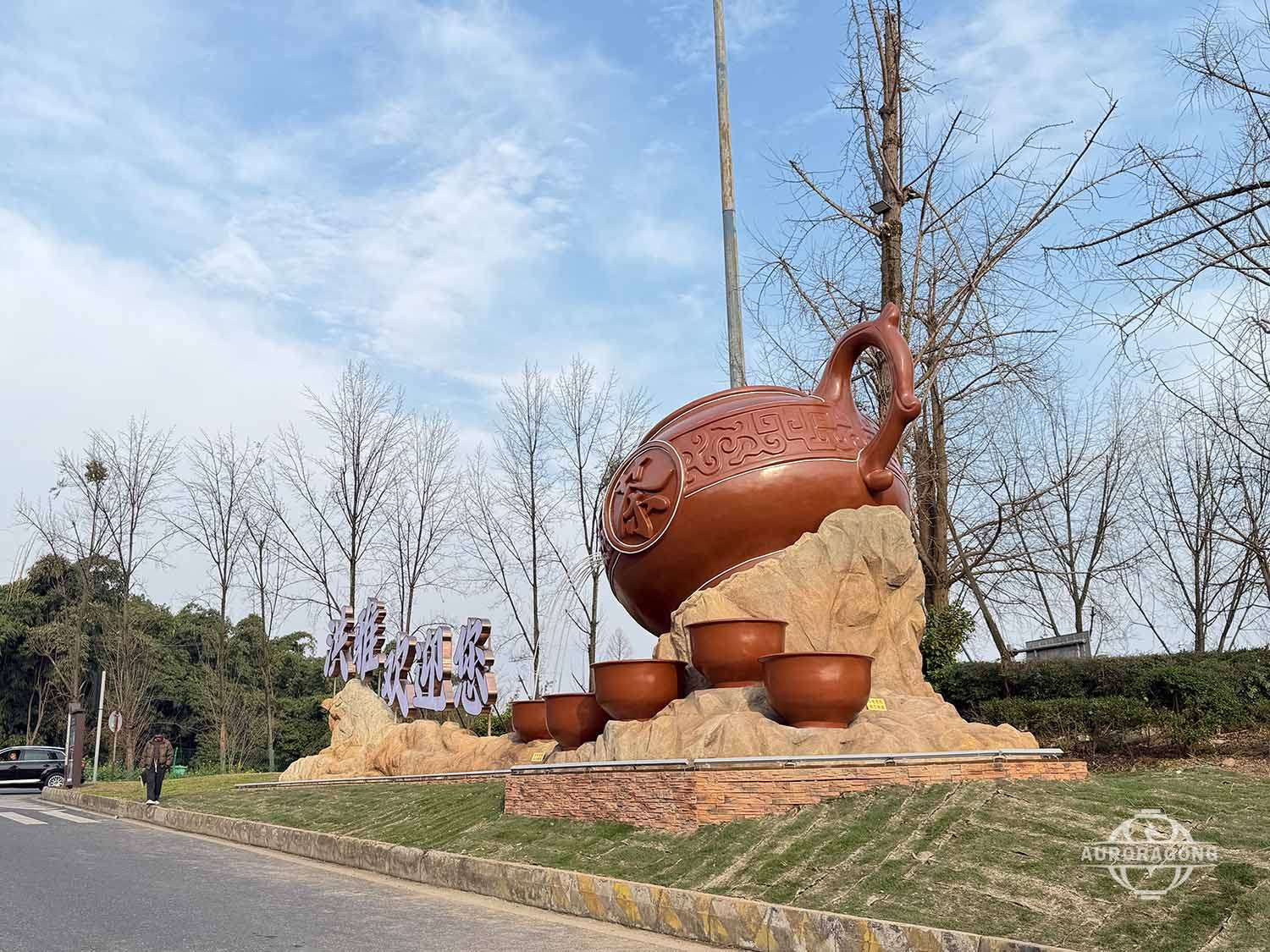 Landscape Teapot Sculpture