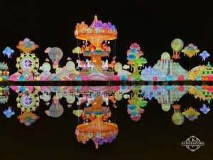 Custom festival lanterns carousel display for theme parks and lantern festival events