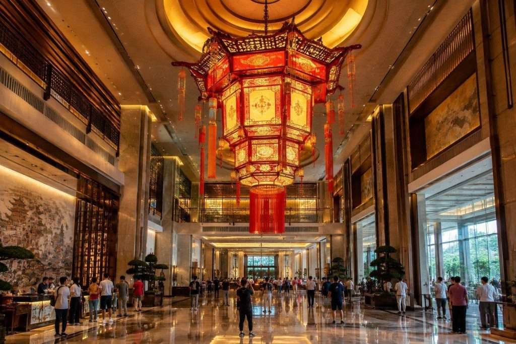 Large Chinese Palace Lantern customized for a commercial shopping mall
