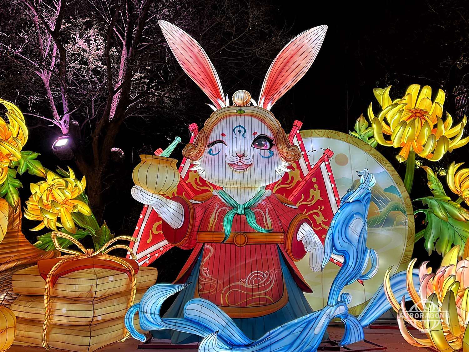 Traditional Jade Rabbit Lantern for Mid-Autumn Festival